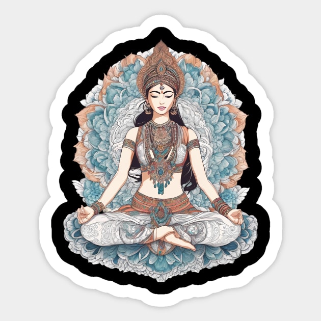 Ashtanga Yoga Sticker by animegirlnft